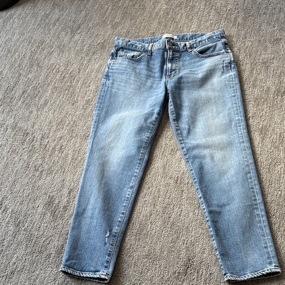 Moussy Light Blue Straight Leg Jeans